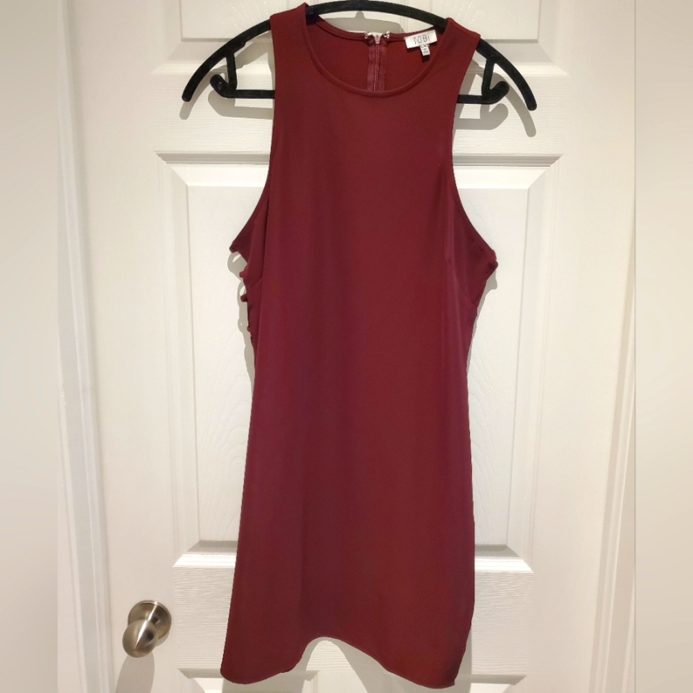 TOBI Shift Dress - burgundy Sz L